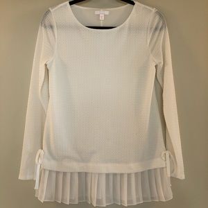 Lauren Conrad Sheer White Top